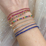Multi-Color Micro Tennis Bracelet