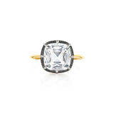 Kwiat 18Kt Yellow Gold/Silver Topped Collet 8 Prong Solitaire Ring