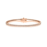 The Bezel Set Diamond Tennis Bracelet