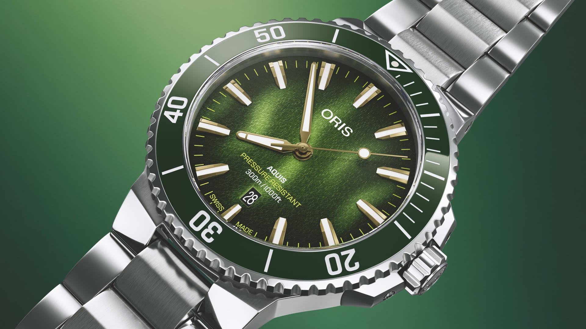 Oris Aquis Date Kelp Forest Limited Edition 41.5mm 0173377874187