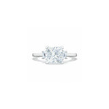 Lunetta Crescent Three Stone Engagement Ring