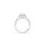 Lunetta Crescent Three Stone Engagement Ring