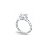 Lunetta Crescent Three Stone Engagement Ring