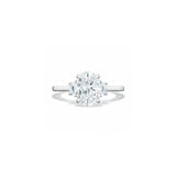 Lunetta Crescent Three Stone Engagement Ring