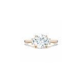Lunetta Crescent Three Stone Engagement Ring