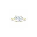 Lunetta Crescent Three Stone Engagement Ring