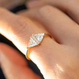 Triangle Cut Diamond Engagement Ring
