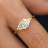 Triangle Cut Diamond Engagement Ring