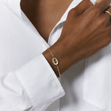 Magnetic Diamond & Stone Inlay Bracelet