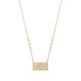Large Pavé Diamond "Mama" Necklace