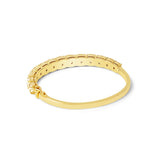 Yellow Diamond Cushion Bangle Bracelet