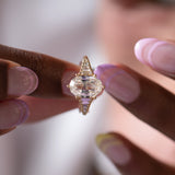 Zeppelin Oval Step Cut Diamond Engagement Ring