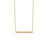 Multi Baguette Diamond Necklace