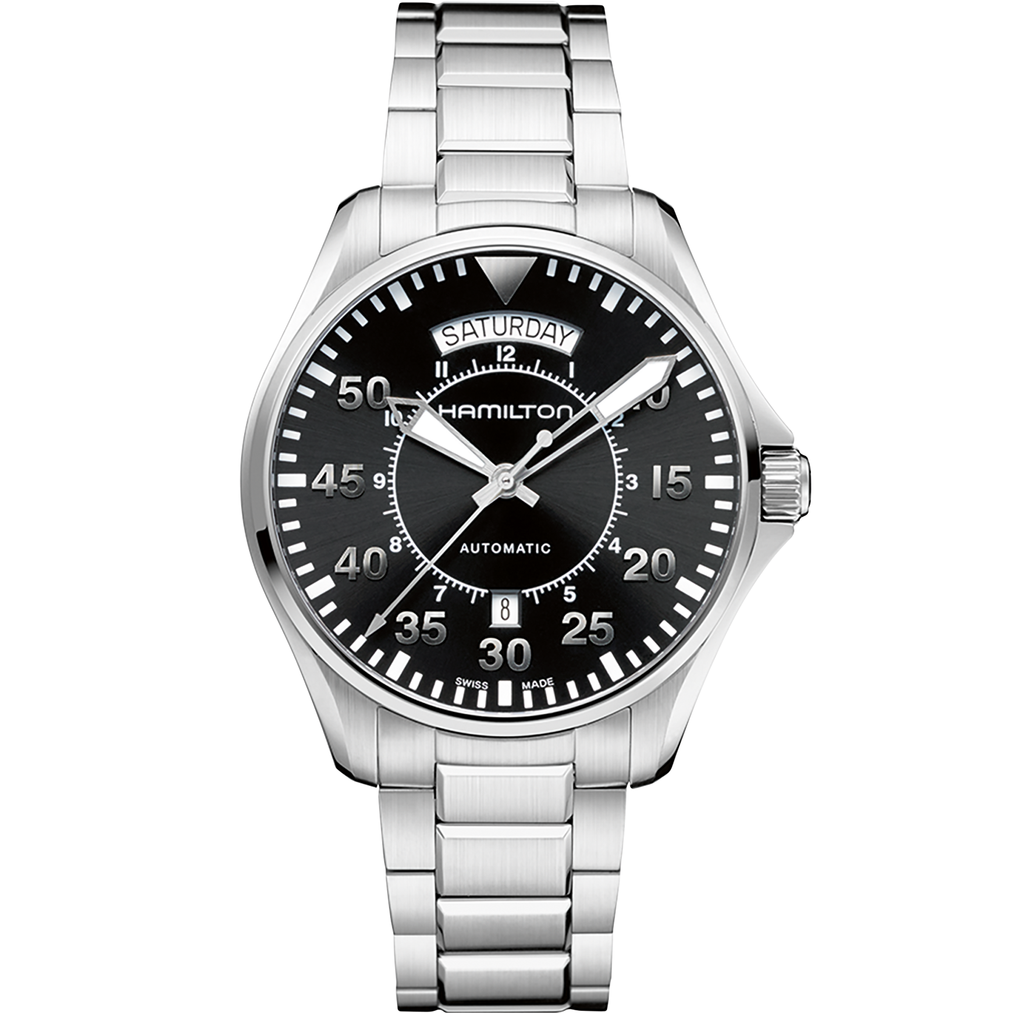Hamilton Khaki Aviation Pilot Day Date Auto 42mm H64615135