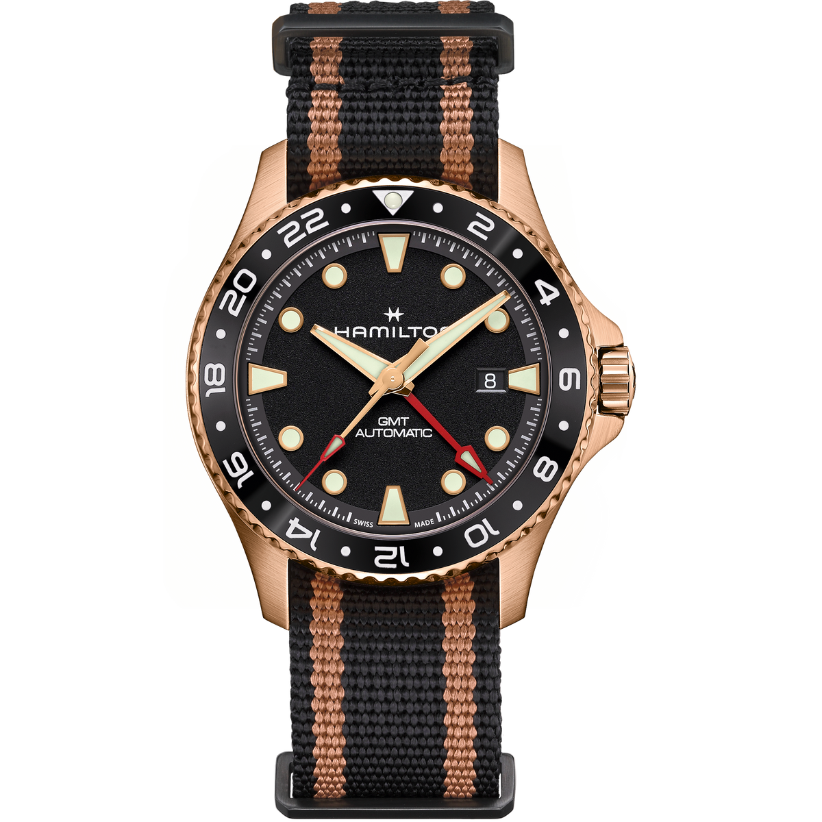 Khaki Navy Scuba GMT Auto 43mm Bronze – KORMAN