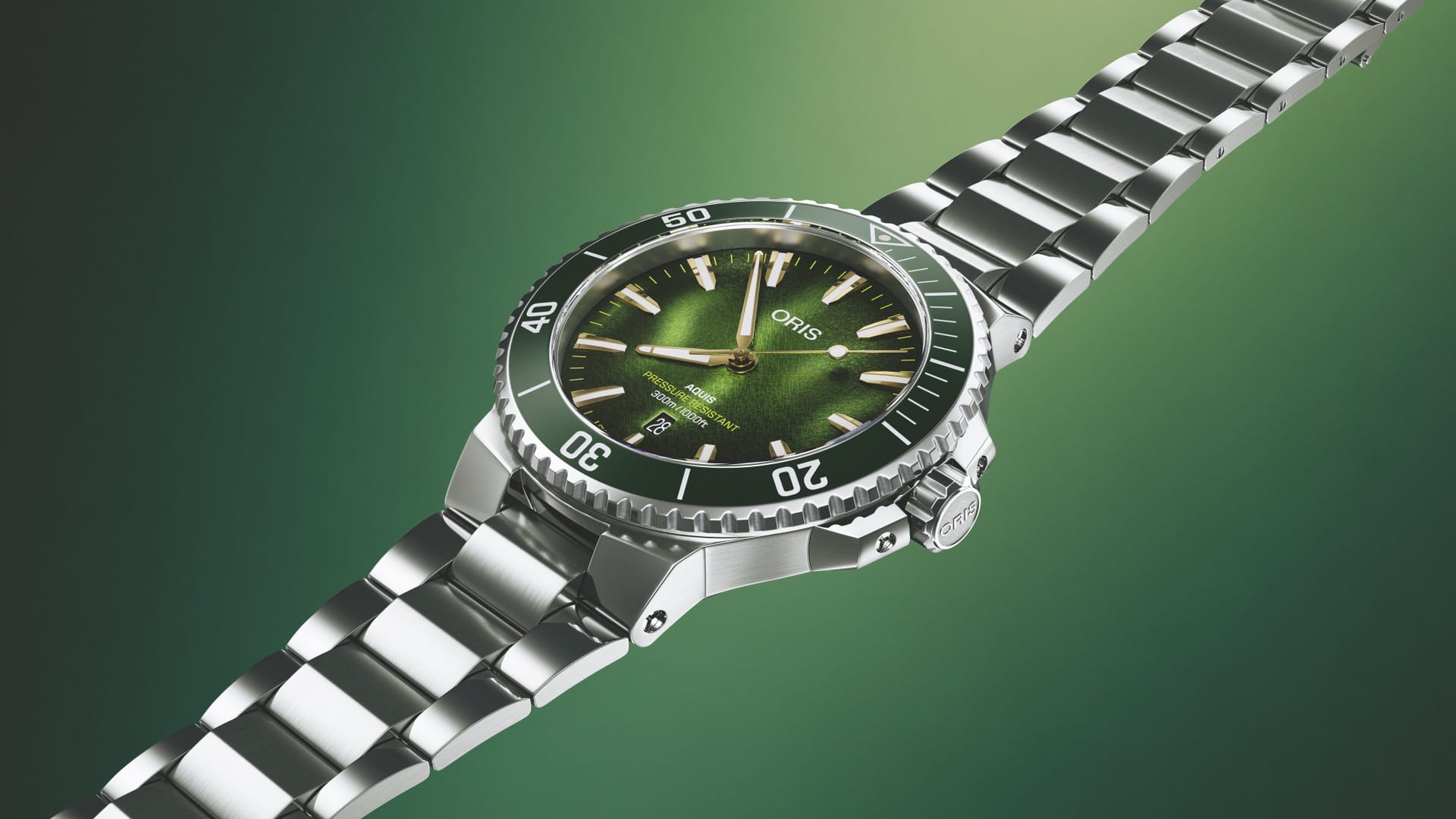 Oris Aquis Date Kelp Forest Limited Edition 41.5mm 0173377874187