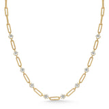 Phoebe and Round Diamond Necklace