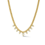 Hanging Envoy Diamond Curb Chain Necklace