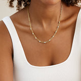 Phoebe and Round Diamond Necklace