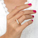 Channel Statement Ring with Baguette Cut Diamonds