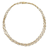 Kwiat 18kt Yellow Gold and Diamond Three Row Necklace