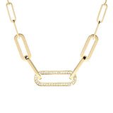 Maillon L Pavé Diamond Necklace