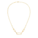 Maillon L Pavé Diamond Necklace