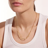 Maillon L Pavé Diamond Necklace