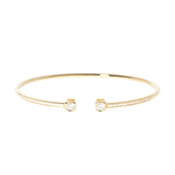 Le Cube Diamant Medium Bracelet With End & Pavé Diamonds