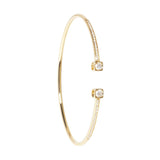 Le Cube Diamant Medium Bracelet With End & Pavé Diamonds