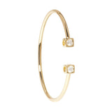 Le Cube Diamant Large Bracelet With Two Diamonds