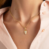Phillips House 18kt Yellow Gold Pear Shaped Diamond Necklace