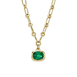 Oval Emerald Cori Necklace