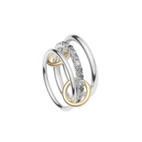 Spinelli Kilcollin 18kt Yellow Gold and Silver Diamond Petunia Ring