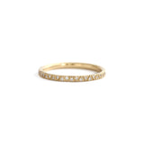 Engraved Geometric Pattern Diamond Eternity Band