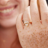 Petal Wedding Band with Marquise Cut Diamonds
