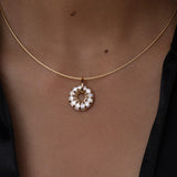 Artemer 18k Yellow Gold Nimbus Diamond Pendant Necklace