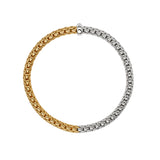 Fope 18k White & Yellow Gold Medium Vendome Flex'It Bracelet