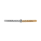 Fope 18k White & Yellow Gold Medium Vendome Flex'It Bracelet
