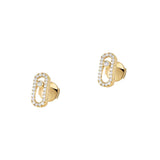 Move Uno Pave Diamond Stud Earrings