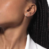 Move Uno Pave Diamond Stud Earrings