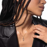 Large Move Uno Pave Diamond Pendant Necklace