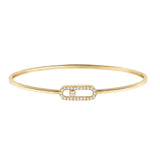 Move Uno Pave Diamond Medium Flex Bangle