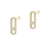 Move Uno Pave Diamond Earrings