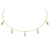 Move Uno Pave Drop Pendant Choker