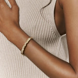 Viltier 18k Yellow Gold Edge Bangle Bracelet