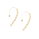 Peruffo 18k Yellow Gold Rock Mixed Shape Dagger Threader Earrings