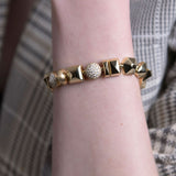 Peruffo 18k Yellow Gold Candy Full Moon Bangle