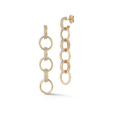 Thoby Diamond Drop Link Earrings