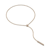 Grant Champagne Diamond Lariat Necklace
